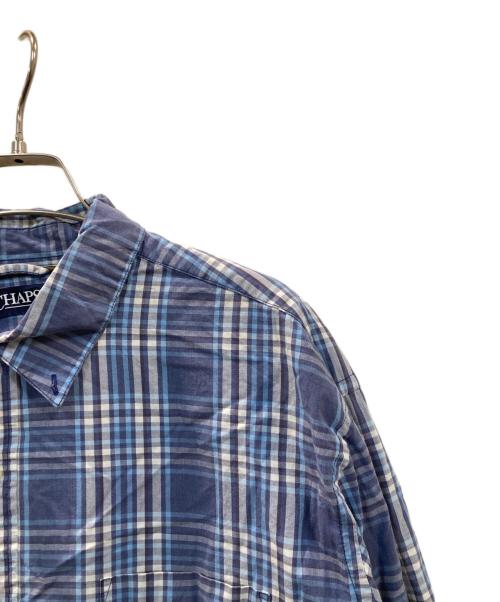 CHAPS（チャップス）CHAPS (チャップス) チェックシャツ ネイビー サイズ:XXLの古着・服飾アイテム