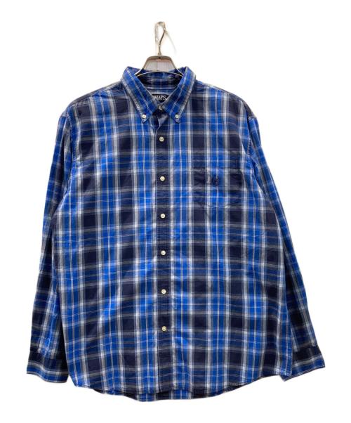 CHAPS（チャップス）CHAPS (チャップス) チェックシャツ ブルー サイズ:XXLの古着・服飾アイテム