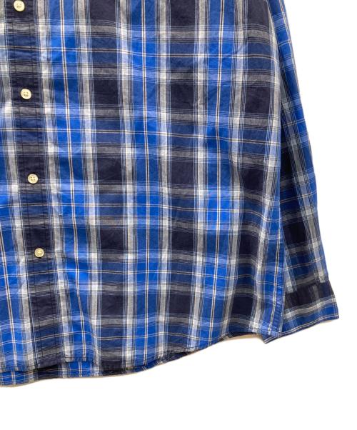 CHAPS（チャップス）CHAPS (チャップス) チェックシャツ ブルー サイズ:XXLの古着・服飾アイテム