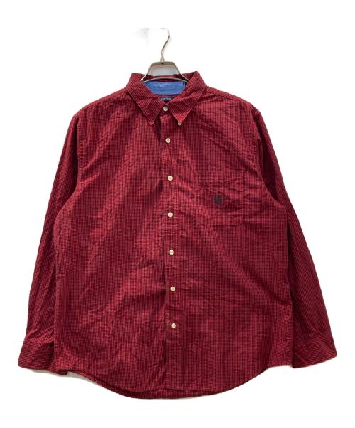 CHAPS（チャップス）CHAPS (チャップス) チェックシャツ レッド サイズ:Lの古着・服飾アイテム
