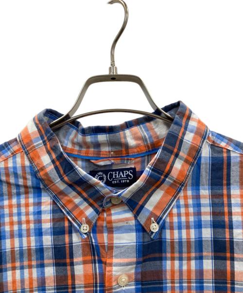 CHAPS（チャップス）CHAPS (チャップス) チェックシャツ オレンジ サイズ:XXLの古着・服飾アイテム