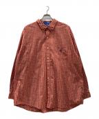 CHAPSチャップス）の古着「チェックシャツ」｜オレンジ