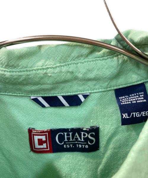 CHAPS（チャップス）CHAPS (チャップス) シャツ 黄緑 サイズ:XLの古着・服飾アイテム