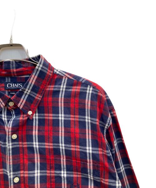 CHAPS（チャップス）CHAPS (チャップス) チェックシャツ レッド サイズ:XXLの古着・服飾アイテム