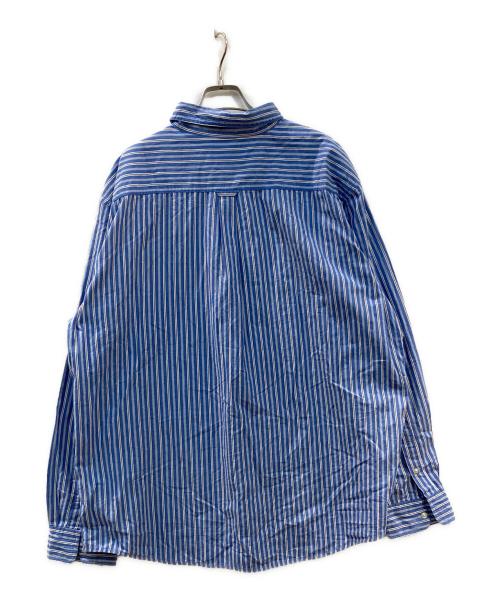 CHAPS（チャップス）CHAPS (チャップス) ストライプシャツ スカイブルー サイズ:XXLの古着・服飾アイテム