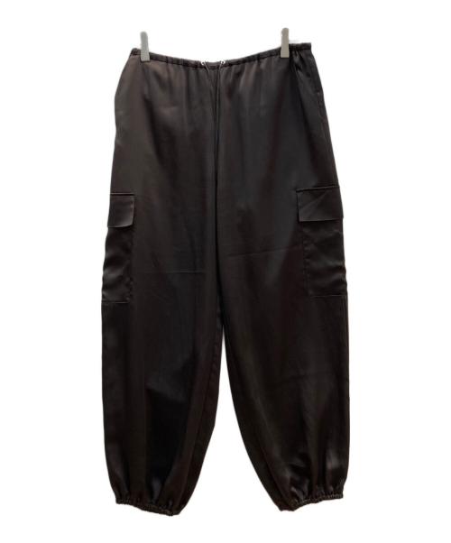 AP STUDIO（エーピーストゥディオ）AP STUDIO (エーピーストゥディオ) Satin volume cargo PT ブラウン サイズ:38の古着・服飾アイテム