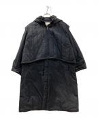 BARNYARDSTORMバンヤードストーム）の古着「AラインマルチWAY中綿コート」｜ブラック