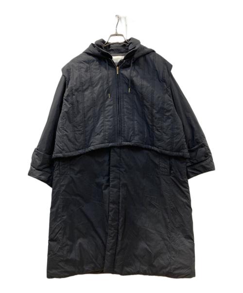 BARNYARDSTORM（バンヤードストーム）BARNYARDSTORM (バンヤードストーム) AラインマルチWAY中綿コート ブラックの古着・服飾アイテム