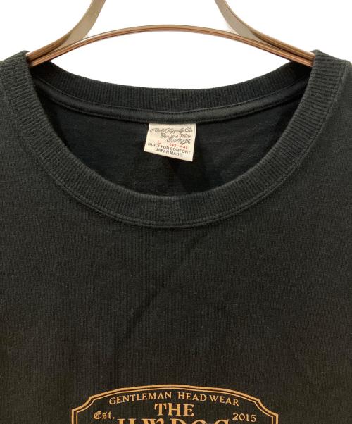 CALEE（キャリー）CALEE (キャリー) THE H.W.DOG&CO. (エイチダブリュードッグアンドコー) コラボプリントTシャツ ブラック サイズ:Lの古着・服飾アイテム