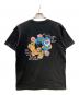 CALEE (キャリー) THE H.W.DOG&CO. (エイチダブリュードッグアンドコー) コラボプリントTシャツ ブラック サイズ:L：7000円