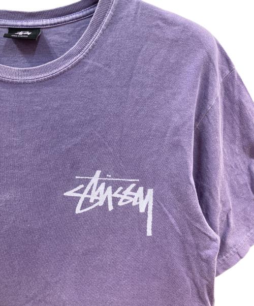 stussy（ステューシー）stussy (ステューシー) ピグメントダイTシャツ パープル サイズ:Mの古着・服飾アイテム