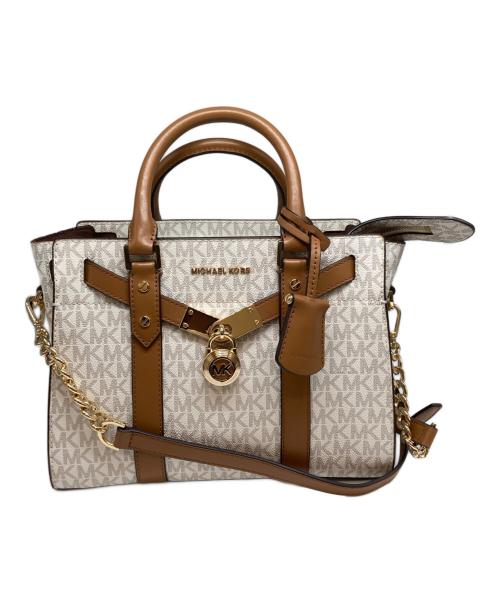 MICHAEL KORS（マイケル・コース）MICHAEL KORS (マイケル・コース) ハミルトン 2wayバッグ ホワイトの古着・服飾アイテム