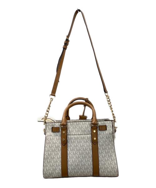 MICHAEL KORS（マイケル・コース）MICHAEL KORS (マイケル・コース) ハミルトン 2wayバッグ ホワイトの古着・服飾アイテム