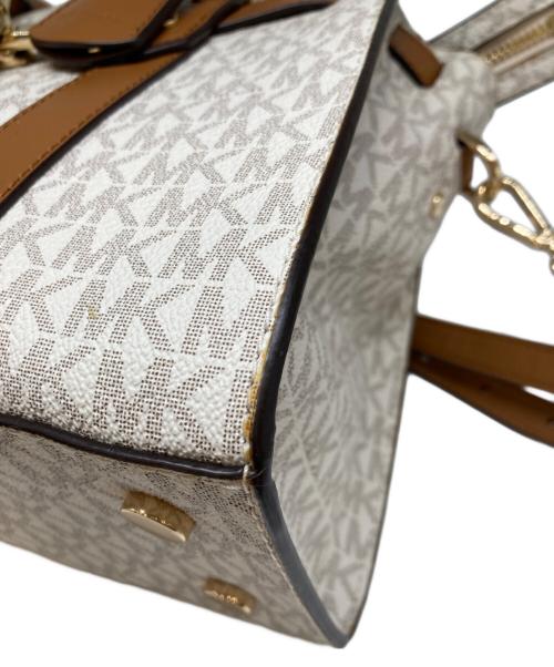 MICHAEL KORS（マイケル・コース）MICHAEL KORS (マイケル・コース) ハミルトン 2wayバッグ ホワイトの古着・服飾アイテム