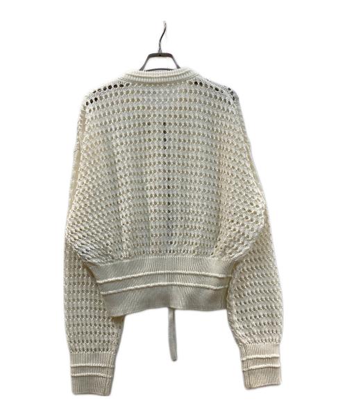 Adam et Rope（アダム エ ロペ）Adam et Rope (アダム エ ロペ) メッシュニットブルゾン アイボリー サイズ:Fの古着・服飾アイテム