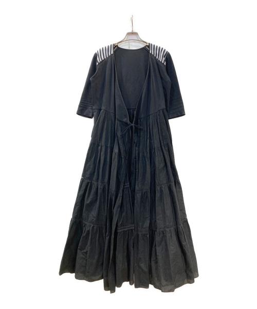 BORDERS at BALCONY（ボーダーズアットバルコニー）BORDERS at BALCONY (ボーダーズアットバルコニー) BALLERINA MAXI DRESS バレリーナマキシドレス ブラック サイズ:36の古着・服飾アイテム