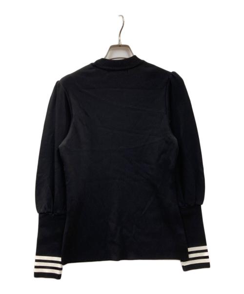 BORDERS at BALCONY（ボーダーズアットバルコニー）BORDERS AT BALCONY (ボーダーズアットバルコニー) JULIET SHOULDER TOP ジュリエットショルダートップ ブラック サイズ:38の古着・服飾アイテム