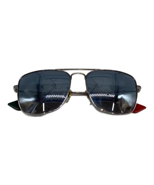 GUCCI（グッチ）GUCCI (グッチ) サングラス レッド×グリーン サイズ:55□16-145の古着・服飾アイテム