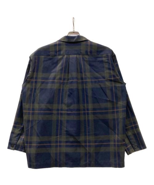 TOMORROW LAND（トゥモローランド）TOMORROW LAND (トゥモローランド) 2/90ウール オープンカラーシャツ ネイビー サイズ:sの古着・服飾アイテム