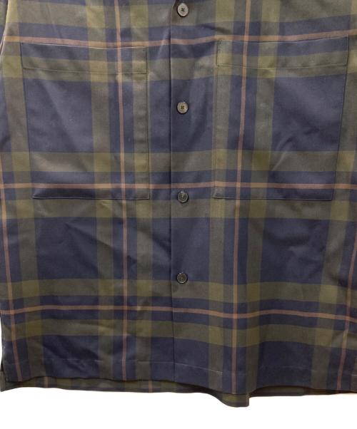 TOMORROW LAND（トゥモローランド）TOMORROW LAND (トゥモローランド) 2/90ウール オープンカラーシャツ ネイビー サイズ:sの古着・服飾アイテム