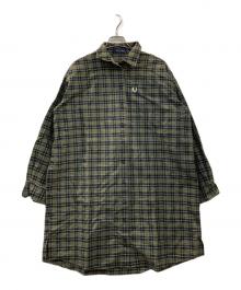 FRED PERRY（フレッドペリー）の古着「CHECK OXFORD SHIRT DRESS シャツワンピース」｜グリーン