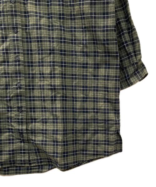 FRED PERRY（フレッドペリー）FRED PERRY (フレッドペリー) CHECK OXFORD SHIRT DRESS シャツワンピース グリーン サイズ:36の古着・服飾アイテム