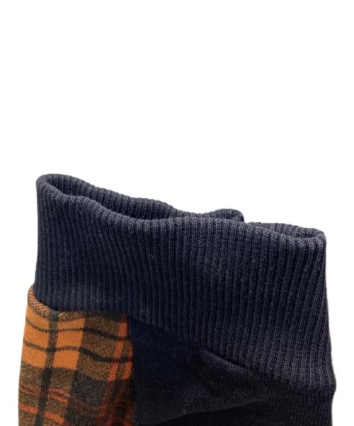 FRED PERRY（フレッドペリー）FRED PERRY (フレッドペリー) TARTAN SWEATSHIRT オレンジ×ネイビー サイズ:36の古着・服飾アイテム