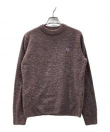 FRED PERRY（フレッドペリー）の古着「Boucle Jumper ブークレニット」｜パープル