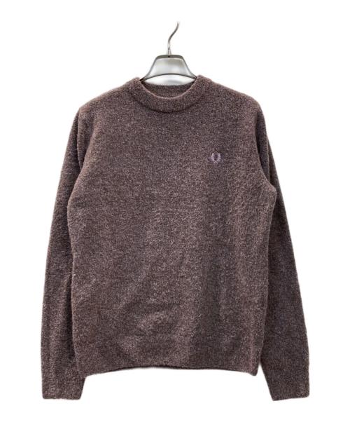 FRED PERRY（フレッドペリー）FRED PERRY (フレッドペリー) Boucle Jumper ブークレニット パープル サイズ:36の古着・服飾アイテム