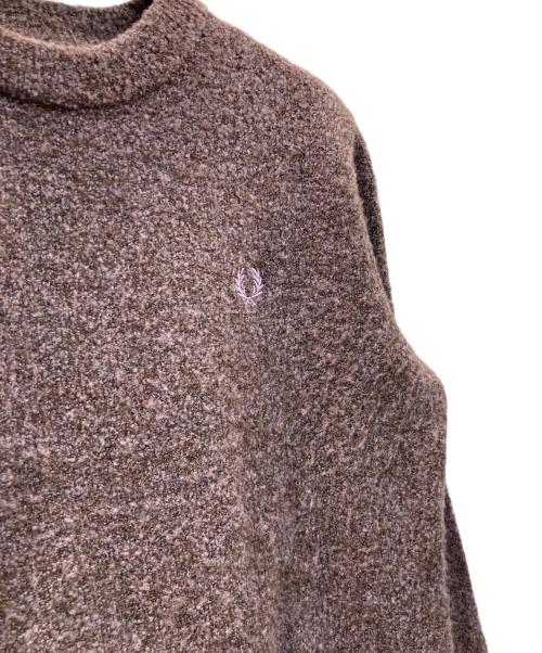 FRED PERRY（フレッドペリー）FRED PERRY (フレッドペリー) Boucle Jumper ブークレニット パープル サイズ:36の古着・服飾アイテム