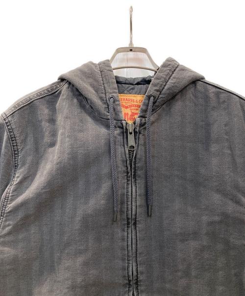 LEVI'S（リーバイス）LEVI'S (リーバイス) WORKWEAR POTRERO デニム フーディー グレー サイズ:Sの古着・服飾アイテム