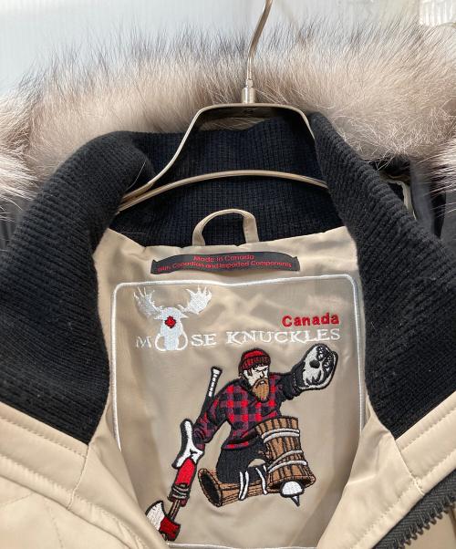 MOOSE KNUCKLES（ムース ナックルズ）MOOSE KNUCKLES (ムース ナックルズ) ダウンジャケット ベージュ サイズ:Lの古着・服飾アイテム