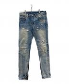 mnmlミニマル）の古着「デニムパンツ」｜インディゴ