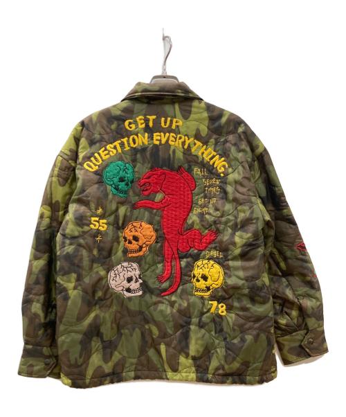 DIESEL（ディーゼル）DIESEL (ディーゼル) 中綿ジャケット カーキ サイズ:XSの古着・服飾アイテム