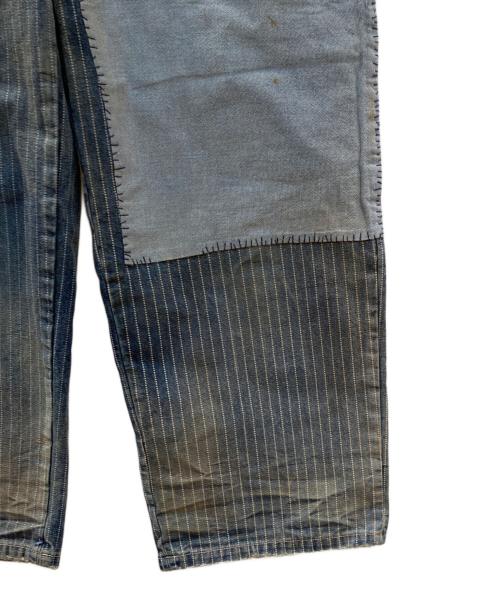 JELADO（ジェラード）JELADO (ジェラード) ユーズド加工ウォバッシュパッチワークデニム インディゴ サイズ:Lの古着・服飾アイテム