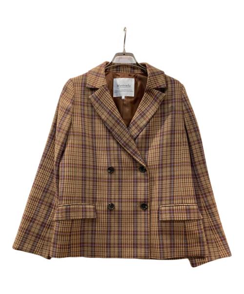 Mystrada（マイストラーダ）Mystrada (マイストラーダ) ジャケット ブラウン サイズ:36の古着・服飾アイテム