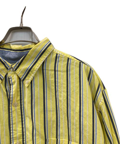 CHAPS（チャップス）CHAPS (チャップス) ストライプシャツ イエロー サイズ:XXLの古着・服飾アイテム