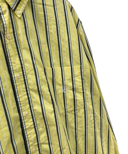CHAPS（チャップス）CHAPS (チャップス) ストライプシャツ イエロー サイズ:XXLの古着・服飾アイテム