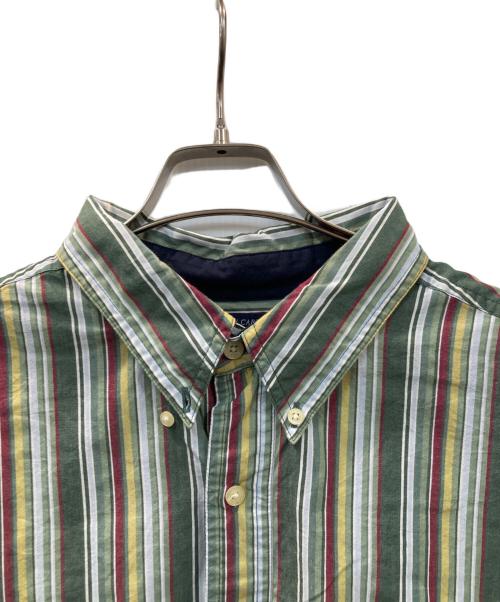 CHAPS（チャップス）CHAPS (チャップス) ストライプシャツ グリーン サイズ:XLの古着・服飾アイテム