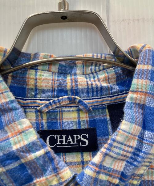 CHAPS（チャップス）CHAPS (チャップス) チェックシャツ スカイブルー サイズ:Lの古着・服飾アイテム