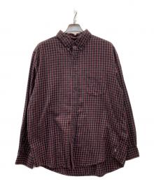 CHAPS（チャップス）の古着「チェックシャツ」｜ブラック