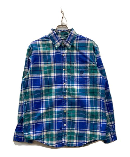 CHAPS（チャップス）CHAPS (チャップス) チェックシャツ ネイビー サイズ:Lの古着・服飾アイテム