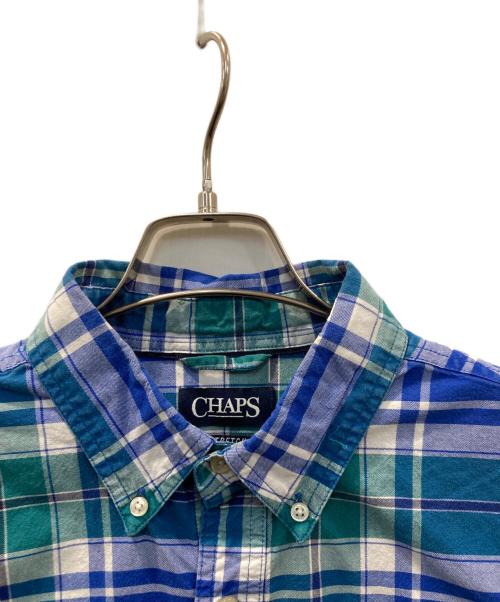 CHAPS（チャップス）CHAPS (チャップス) チェックシャツ ネイビー サイズ:Lの古着・服飾アイテム