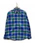 CHAPS（チャップス）の古着「チェックシャツ」｜ネイビー