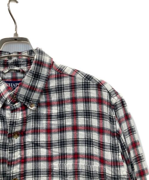 CHAPS（チャップス）CHAPS (チャップス) チェックシャツ ホワイト サイズ:Lの古着・服飾アイテム