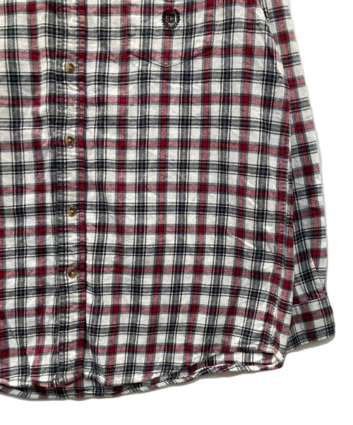 CHAPS（チャップス）CHAPS (チャップス) チェックシャツ ホワイト サイズ:Lの古着・服飾アイテム
