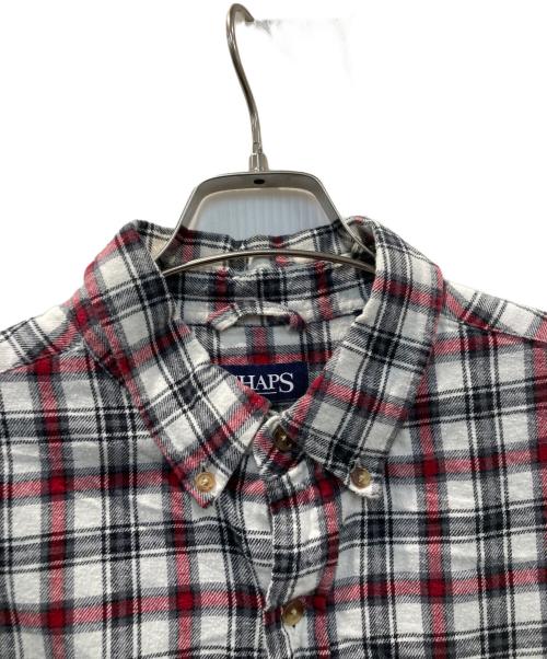 CHAPS（チャップス）CHAPS (チャップス) チェックシャツ ホワイト サイズ:Lの古着・服飾アイテム