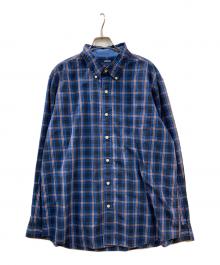 CHAPS（チャップス）の古着「チェックシャツ」｜ネイビー