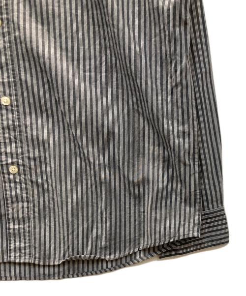 CHAPS（チャップス）CHAPS (チャップス) ストライプシャツ ブラック サイズ:Lの古着・服飾アイテム