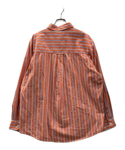 CHAPS（チャップス）CHAPS (チャップス) ストライプシャツ オレンジ サイズ:Lの古着・服飾アイテム